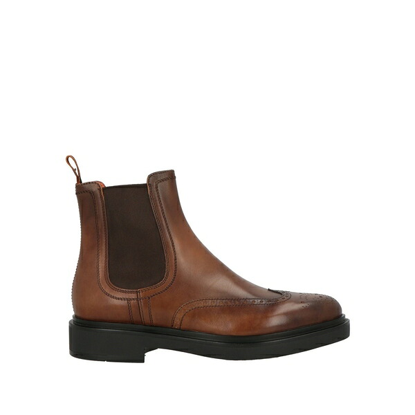 【貨物輸送無料】 サントーニ メンズ ブーツ シューズ Ankle boots Brown