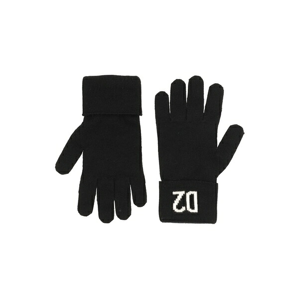 【貨物輸送無料】 ディースクエアード メンズ グローブ 付属物 Gloves Black