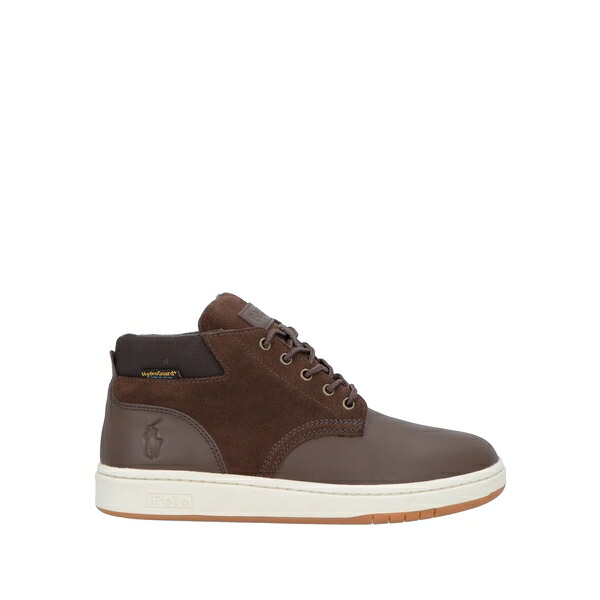 【貨物輸送無料】 ラルフローレン メンズ スニーカー シューズ Sneakers Brown