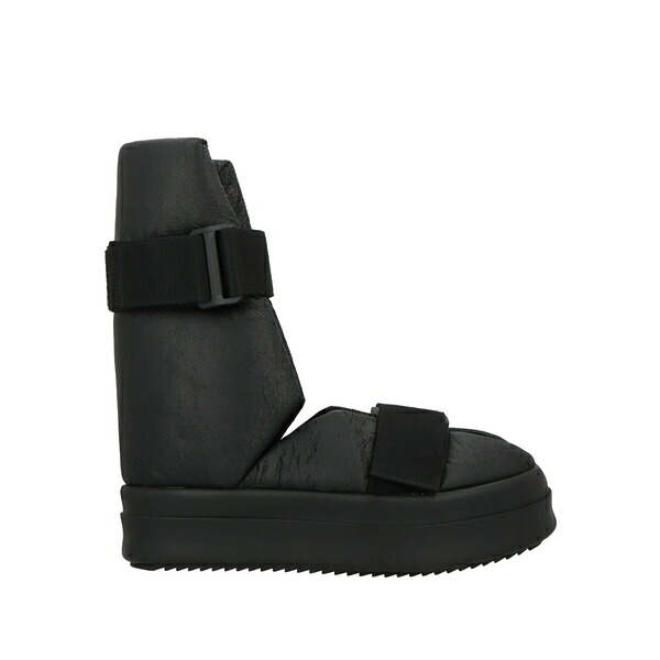 【貨物輸送無料】 リックオウエンス メンズ ブーツ シューズ Boots Black