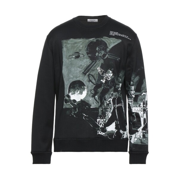 【貨物輸送無料】 ヴァレンティノ ガラヴァーニ メンズ パーカー・スウェットシャツ アウター Sweatshirts Black