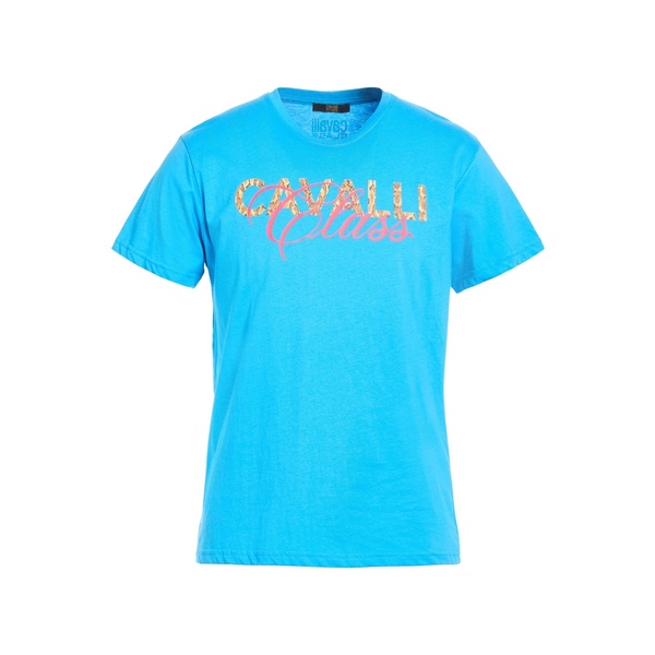【貨物輸送無料】 ロベルトカヴァリ メンズ プルオーバー トップス T-shirts Azure