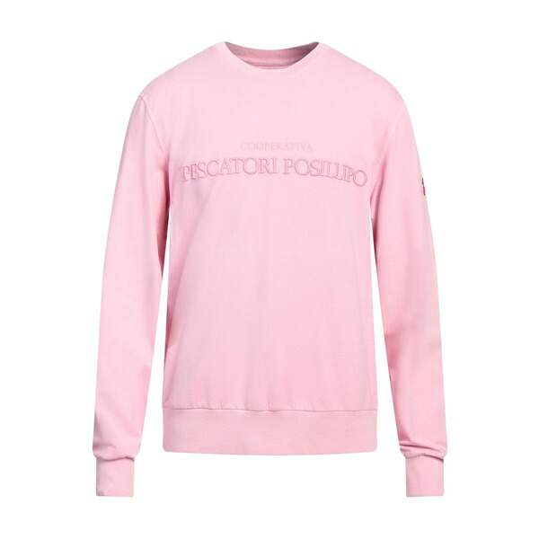 【貨物輸送無料】 コオペラティーヴァ ペスカトーリ ポシリポ メンズ パーカー・スウェットシャツ アウター Sweatshirts Pink