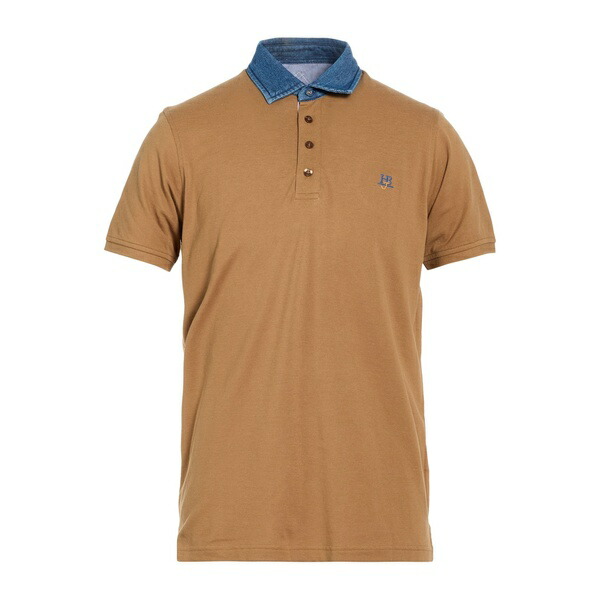 【貨物輸送無料】 ハーモント \u0026 知恵袋 メンズ プルオーバー トップス Polo shirts Brown