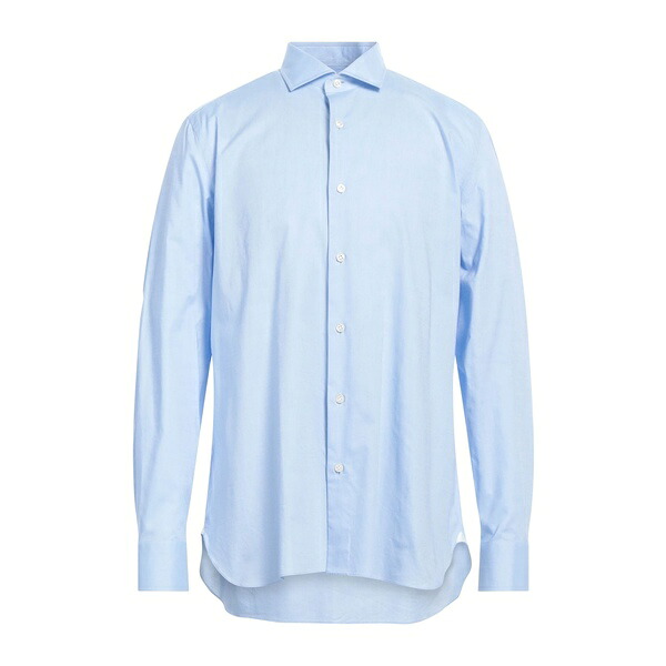 【送料無料】 ジャンパオロ メンズ シャツ トップス Shirts Azure|asty