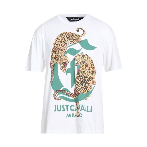 【送料無料】 ロベルトカヴァリ メンズ Tシャツ トップス T-shirts White｜asty