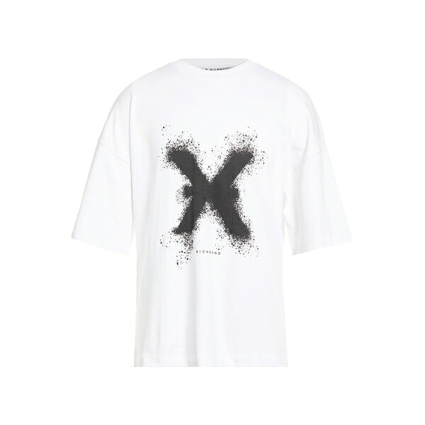 【送料無料】 ジョン リッチモンド メンズ Tシャツ トップス T-shirts White|asty