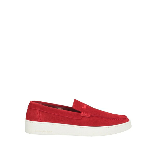 【貨物輸送無料】 ハーモント \u0026 知恵袋 メンズ スリッポン・ローファー シューズ Loafers Red