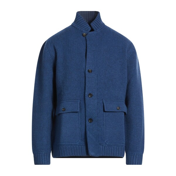 【貨物輸送無料】 ザノーネ メンズ ジレー アウター Cardigans Blue