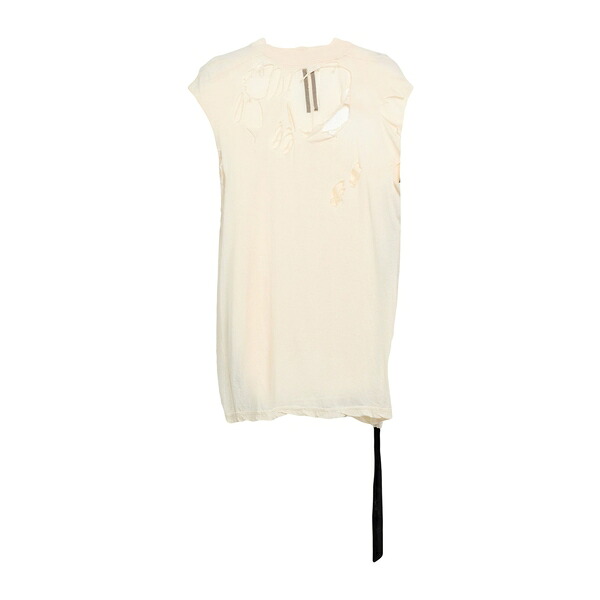 【送料無料】 リックオウエンス メンズ Tシャツ トップス T-shirts White｜asty