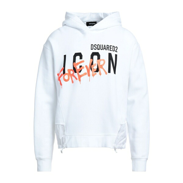 【送料無料】 ディースクエアード メンズ パーカー・スウェットシャツ アウター Sweatshirts White｜asty 62,040円