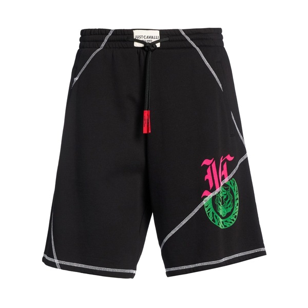 【貨物輸送無料】 ロベルトカヴァリ メンズ 心地好いズボン下 ボトムス Shorts \u0026 Bermuda Shorts Black