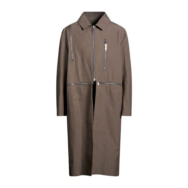 【貨物輸送無料】 リックオウエンス メンズ 上衣＆上衣 アウター Overcoats \u0026 Trench Coats Green