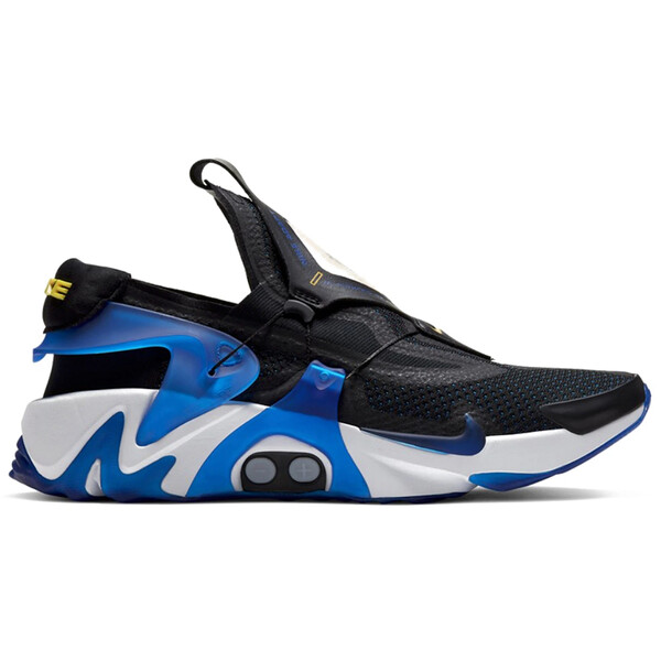 Nike ナイキ メンズ スニーカー  【Nike Adapt Huarache Black Racer Blue (UK Charger)】  大きさ US_10(28.0糎) Black/Racer Blue-Amarillo-White