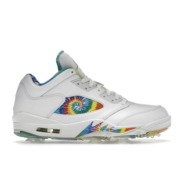 Jordan ジョーダン メンズ スニーカー  【Jordan 5 Retro Low Golf Tie Dye】  大きさ US_6(24.0珊) Summit White/Deep Royal-Indigo Fog-Lemon Venom