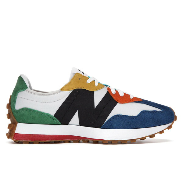 New Balance ニューバランス メンズ スニーカー 【New Balance 327 Multicolor】 サイズ US_11.5(29.5cm) White/Black/Blue/Green|asty