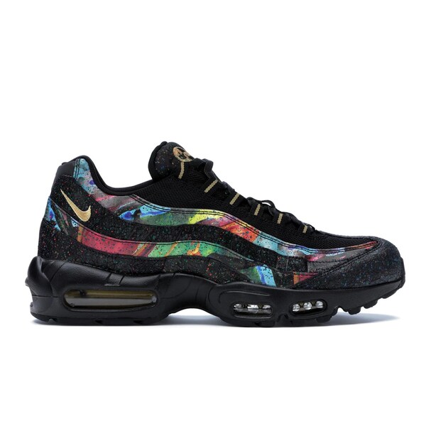 Nike ナイキ メンズ スニーカー  【Nike Air Max 95 Galaxy Splatter】  大きさ US_M_13 Black/Metallic Gold-Cobalt Blaze
