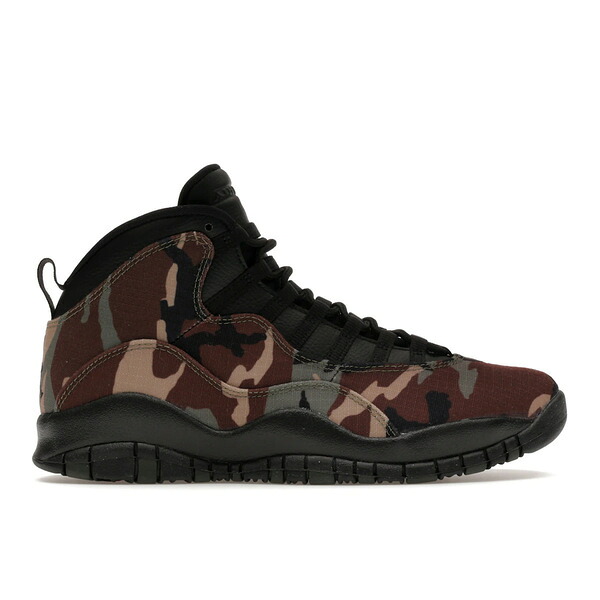 Jordan ジョーダン メンズ スニーカー  【Jordan 10 Retro Woodland Camo】  大いさ US_7.5(25.5糎) Medium Olive/Black-Dark Army-Dark Cinder