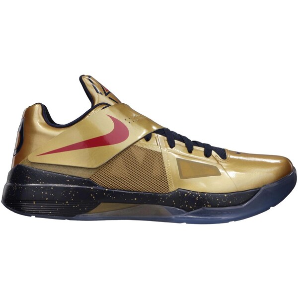 Nike ナイキ メンズ スニーカー  【Nike KD 4 Gold Medal】  大きさ US_10(28.0珊) Metallic Gold/University Red-Obsidian-White