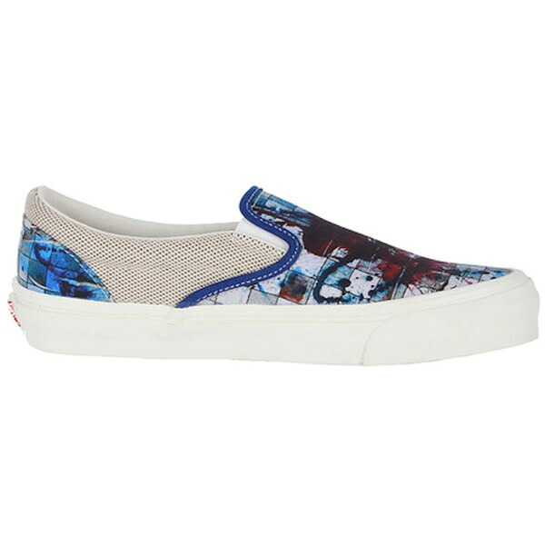 Vans バンズ メンズ スニーカー  【Vans Slip-On Ralph Steadman Checkerboard Blue】  大いさ US_8(26.0糎) Checkerboard/Blue
