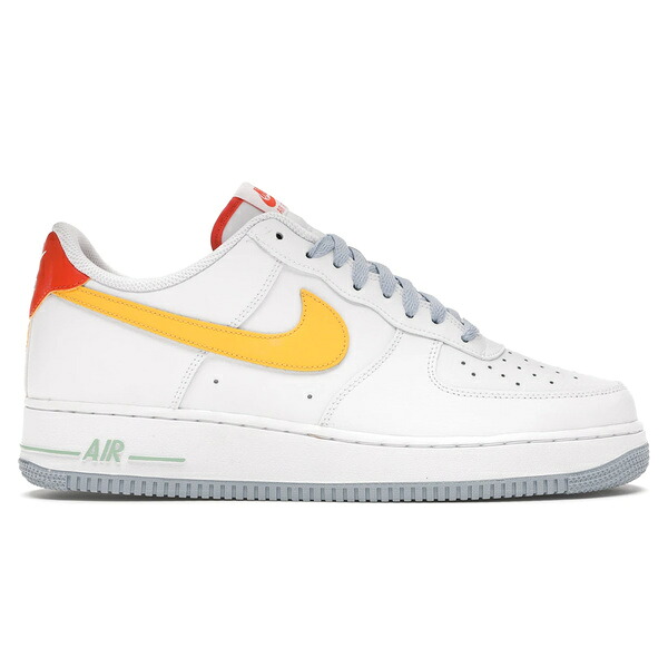 Nike ナイキ メンズ スニーカー  【Nike Air Force 1 Low Kindness Day (2020)】  大いさ US_6(24.0糎) White/Laser Orange-Light Armory Blue Heather-Electro Orange