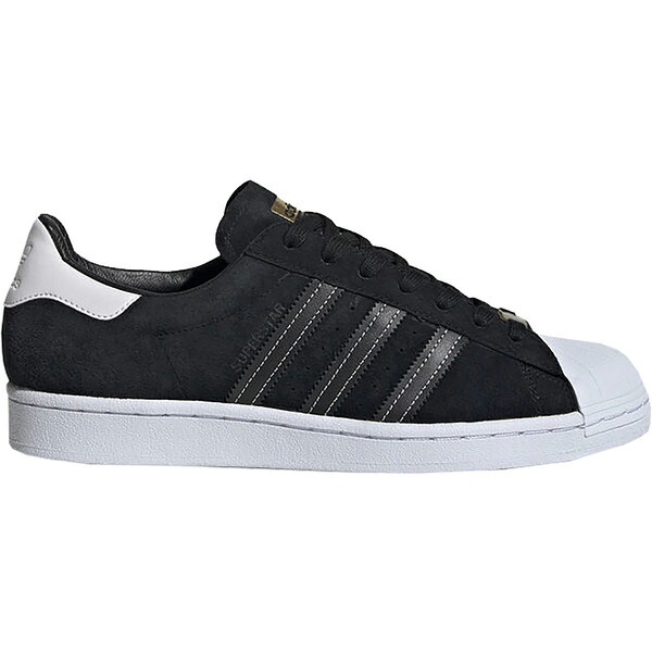 adidas アディダス メンズ スニーカー  【adidas Superstar Black Suede White】  大いさ US_9.5(27.5糎) Core Black/Core Black/Gold Metallic