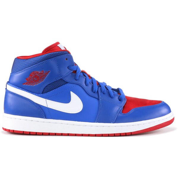 Jordan ジョーダン メンズ スニーカー  【Jordan 1 Mid Detroit Pistons】  大きさ US_8.5(26.5糎) Game Royal/Gym Red-White