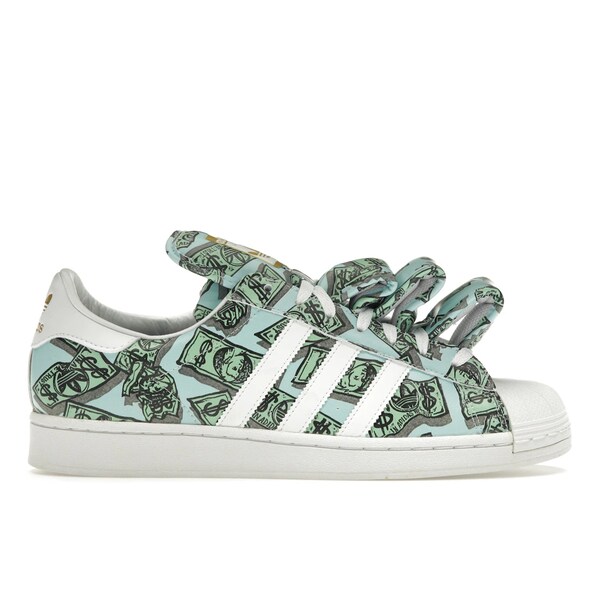 adidas アディダス メンズ スニーカー  【adidas Superstar Jeremy Scott Money】  大きさ US_9(27.0珊) Footwear White/Footwear White/Gold Metallic