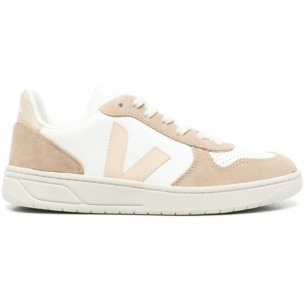Veja ヴェジャ メンズ スニーカー  【Veja V-10 Chromefree Leather White Sable Sahara】  大きさ EU_40(25.0糎) White/Sable/Sahara