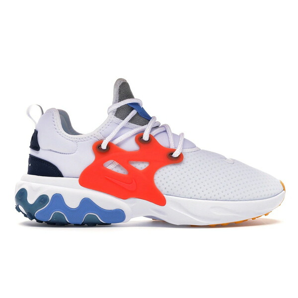 Nike ナイキ メンズ スニーカー  【Nike React Presto White Habanero Red Obsidian】  大きさ US_8.5(26.5糎) White/Habanero Red-Obsidian-Pacific Blue-University Gold