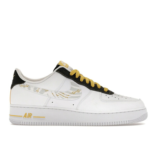Nike ナイキ メンズ スニーカー  【Nike Air Force 1 Low Gold Link Zebra】  大きさ US_9.5(27.5珊) White/Gold/Black