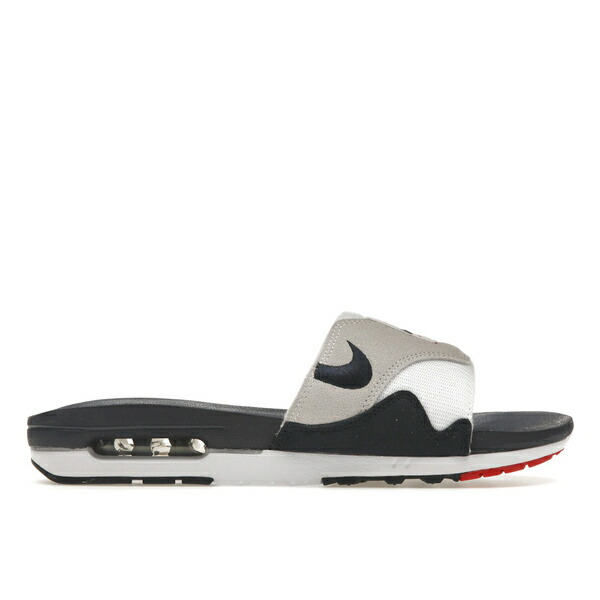 Nike ナイキ メンズ スニーカー  【Nike Air Max 1 Slide Obsidian University Red】  大きさ US_12(30.0糎) White/Light Neutral Grey/University Red/Obsidian