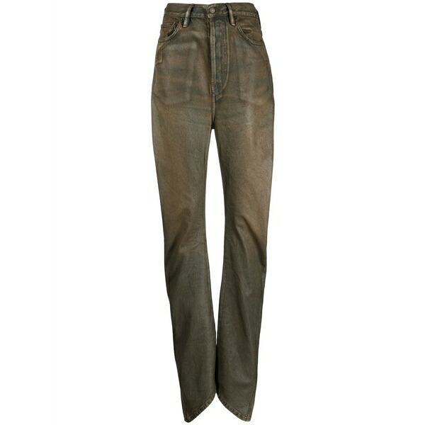 アクネ ストゥディオズ レディース デニムパンツ ボトムス Relaxed fit coated jeans Brown｜asty