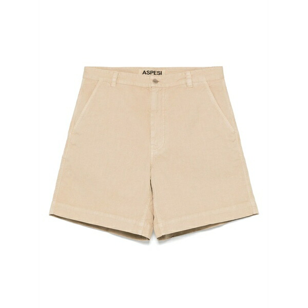 アスペジ メンズ カジュアルパンツ ボトムス Slub shorts Neutrals|asty