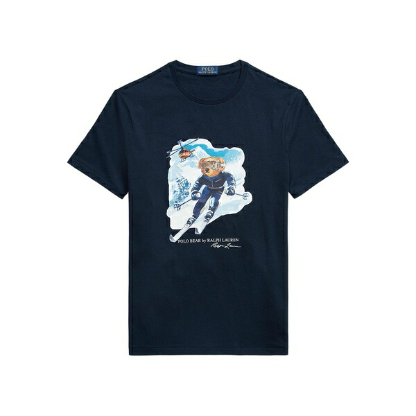 ラルフローレン メンズ プルオーバー トップス Graphic-print t-shirt Blue