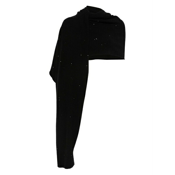 アントネリ レディース えり巻き・袈裟・えり巻き 付属物 Sequin-embellished scarf Black