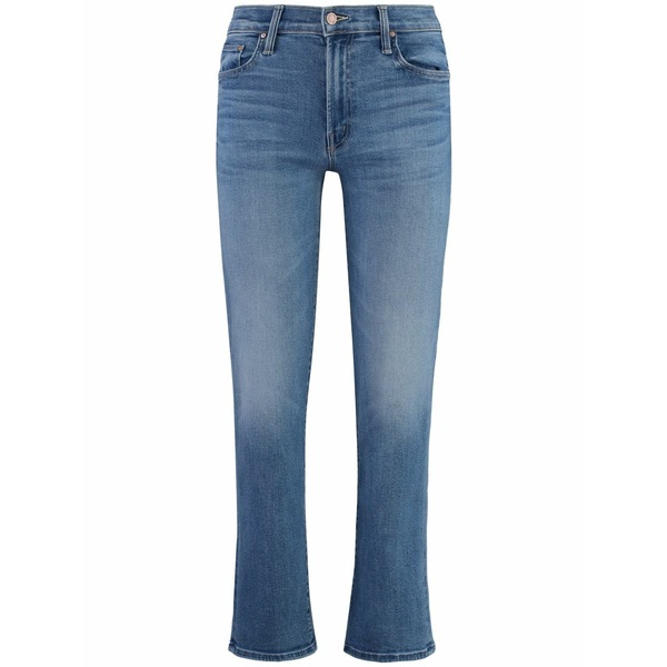 マザー レディース デニムパンツ ボトムス Cropped skinny jeans Blue｜asty