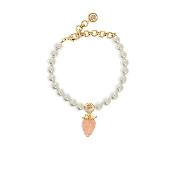 カサブランカ メンズ ブレスレット・バングル・アンクレット 付属物 Strawberry charm beaded bracelet White