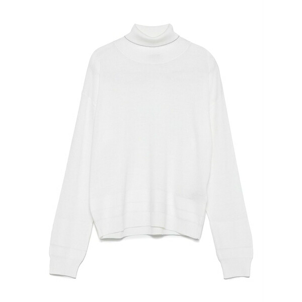 イレブンティ レディース ニット&セーター アウター Turtleneck wool sweater White|asty