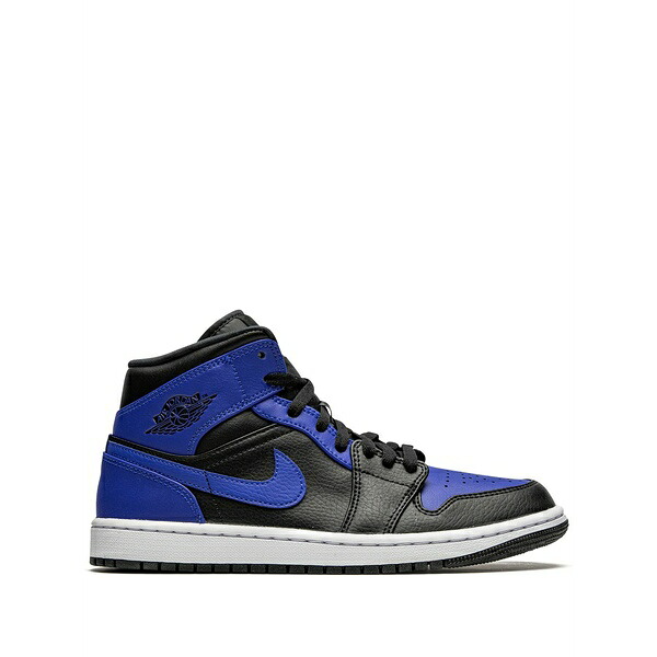 ジョーダン メンズ スニーカー シューズ Air jordan 1 mid \"hyper royal\"" sneakers Black"