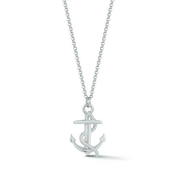 マッテオ メンズ 頸飾り・チョー鉄道車両 添え物 Anchor pendant necklace Silver