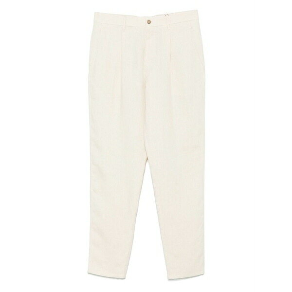 カナーリ メンズ カジュアルパンツ ボトムス Linen trousers Neutrals｜asty