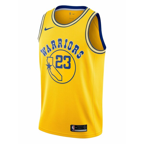ナイキ メンズ Tシャツ トップス Nba gsw hardwood classics jersey Yellow｜asty
