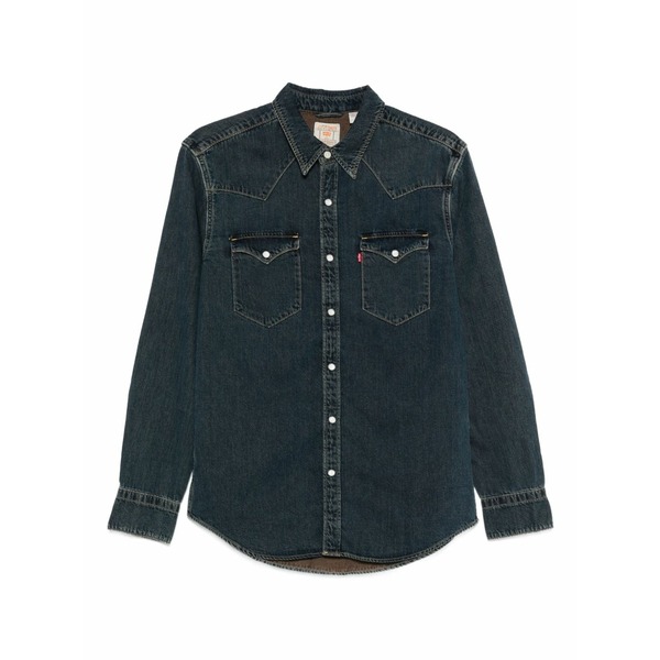 リーバイス メンズ シャツ トップス Denim button-down shirt Blue