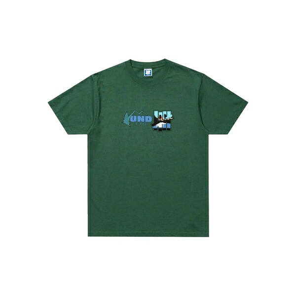 アンディフィーテッド メンズ Tシャツ トップス Graphic-print t-shirt Green|asty