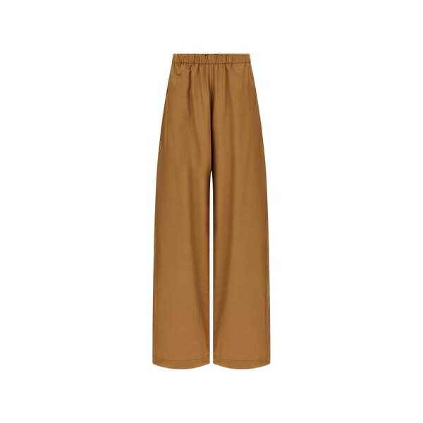 ファビアナ フィリッピ レディース カジュアルパンツ ボトムス Elastic-waistband trousers Brown｜asty