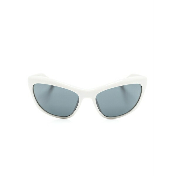 シアラフェラーニ レディース サングラス＆アイウェア アクセサリー Oval-shape sunglasses White｜asty 44,800円