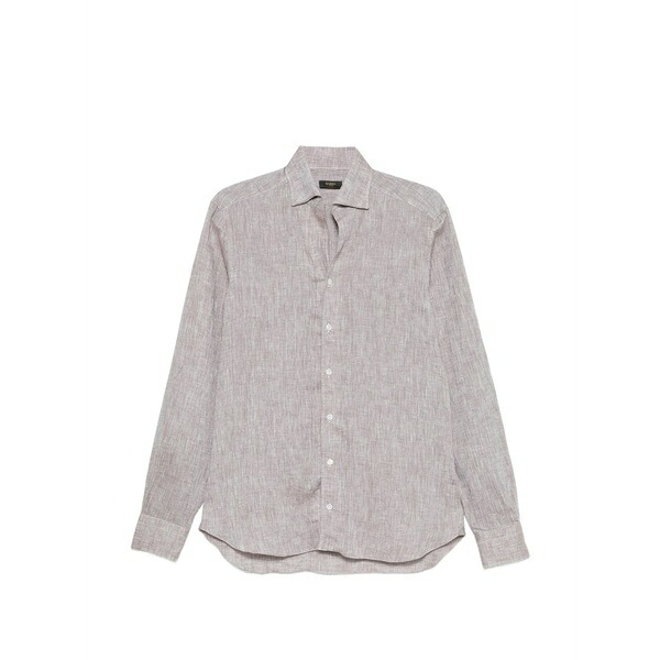 アルテ アントワープ メンズ シャツ トップス Buttoned shirt Brown|asty