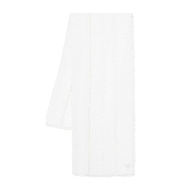 ル トリコット ペルージャ レディース マフラー・ストール・スカーフ アクセサリー Lurex-detail scarf White|asty