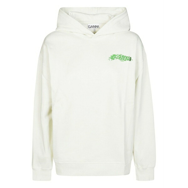 ガニー レディース パーカー・スウェットシャツ アウター Cotton hoodie White